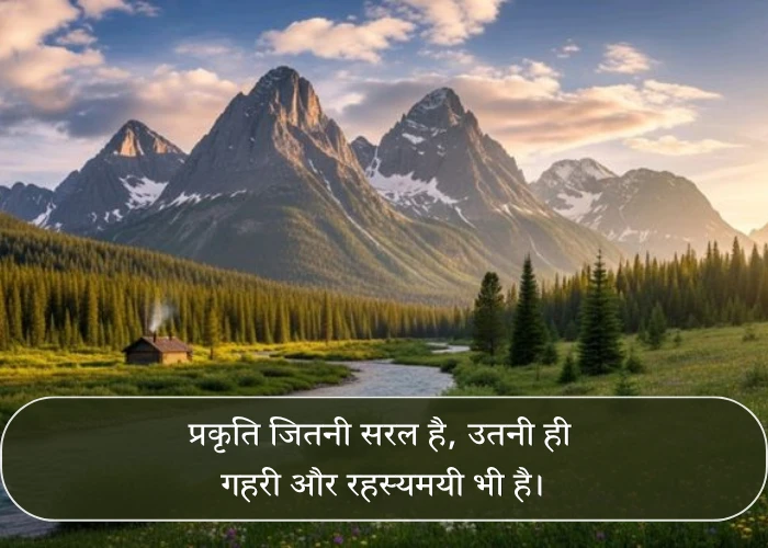 Nature Quotes in Hindi Nature Quotes in Hindi